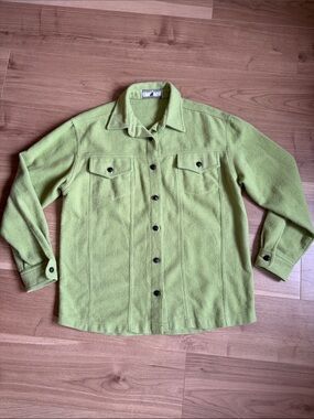 Point Zero x Nicole Benisti Flannel Green Wool Coastal Cowgirl